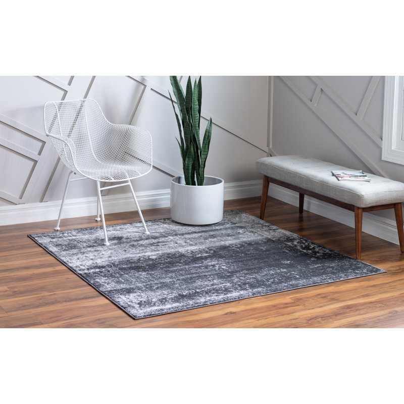 Mistana™ Brandt Performance Dark Gray Rug & Reviews Wayfair